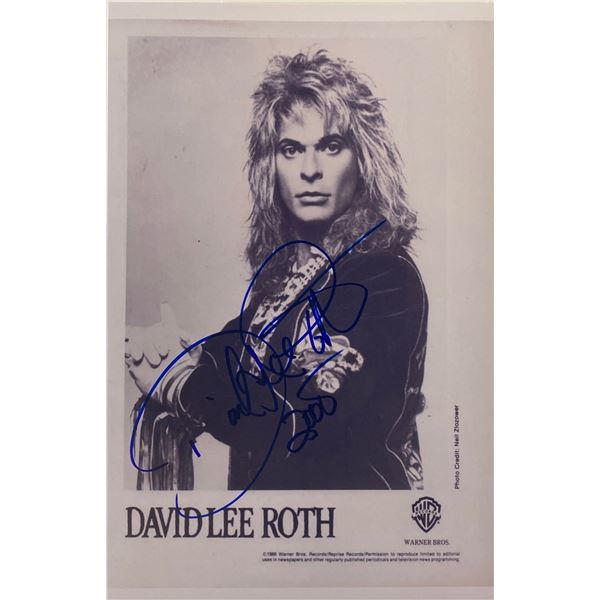 Autograph Signed Van Halen Photo