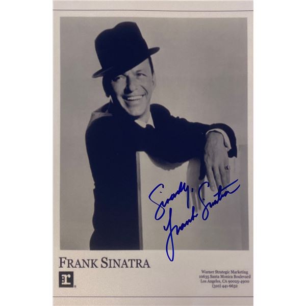 Autograph Signed Frank Sinatra Photo