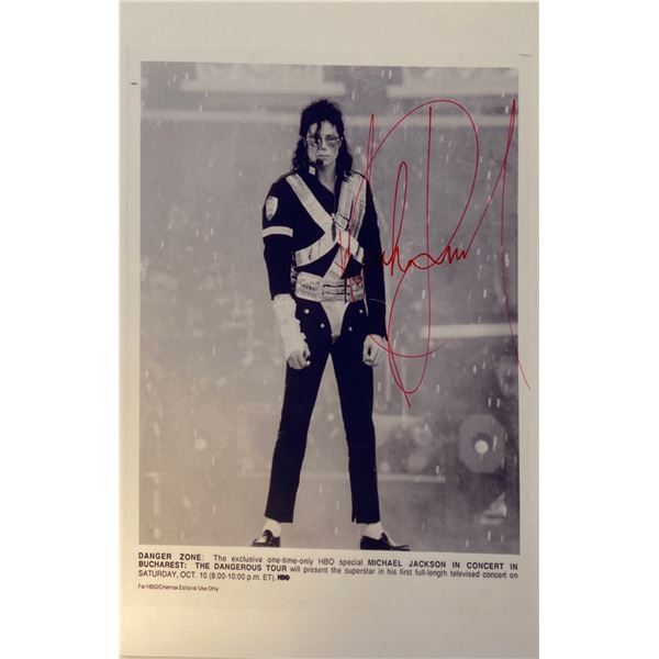Autograph Signed Michael Jackson Photo