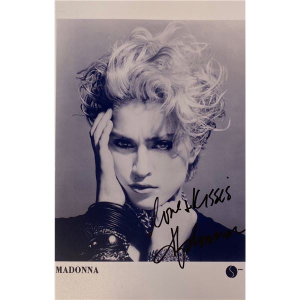 Autograph Signed Madonna Photo