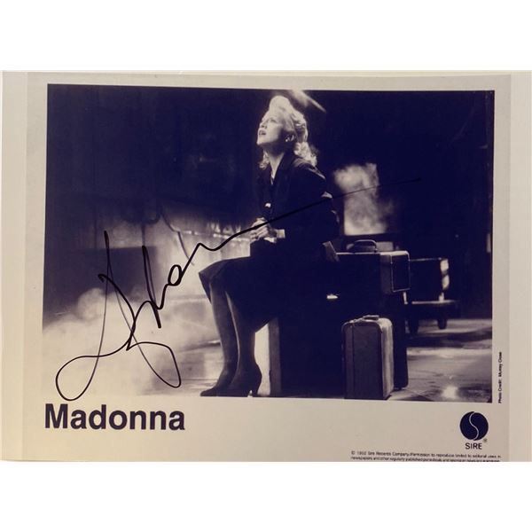 Autograph Signed Madonna Photo