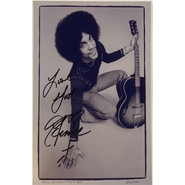 Autograph Signed Prince Photo