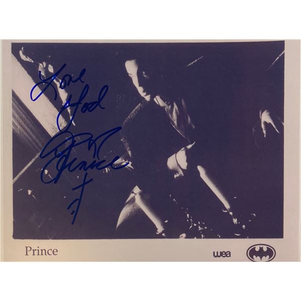Autograph Signed Prince Photo