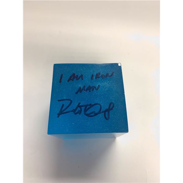 Autograph Signed Avengers Tesseract Robert Downey Jr