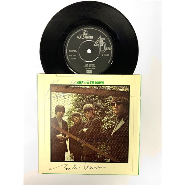 Autograph Signed Beatles Vintage Vinyl