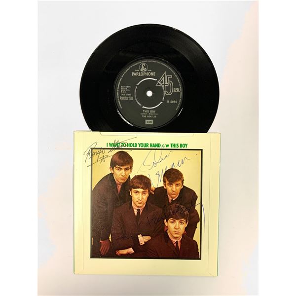Autograph Signed Beatles Vintage Vinyl