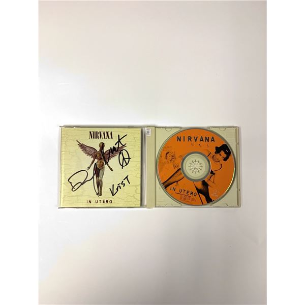 Autograph Nirvana In Utero Album CD