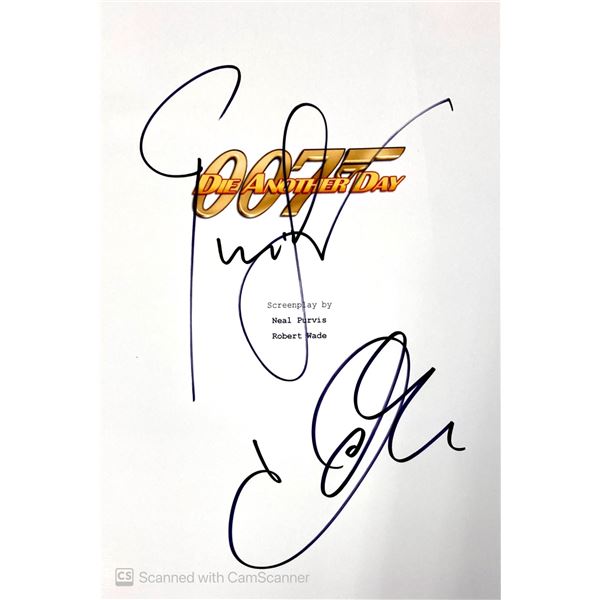 Autograph Signed Script Cover James Bond Die Another Day