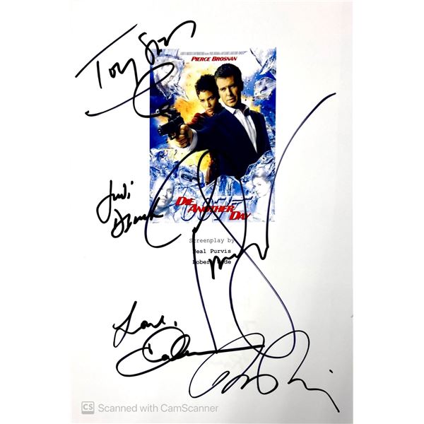 Autograph Signed Script Cover James Bond Die Another Day
