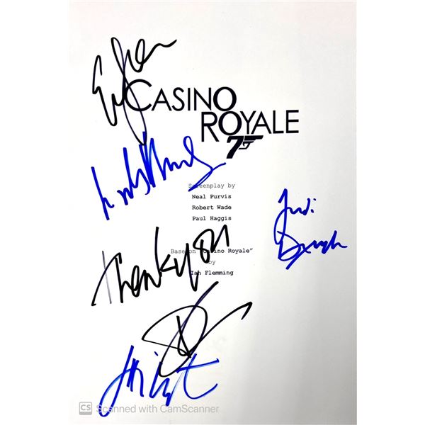 Autograph Signed Script Cover James Bond Casino Royale