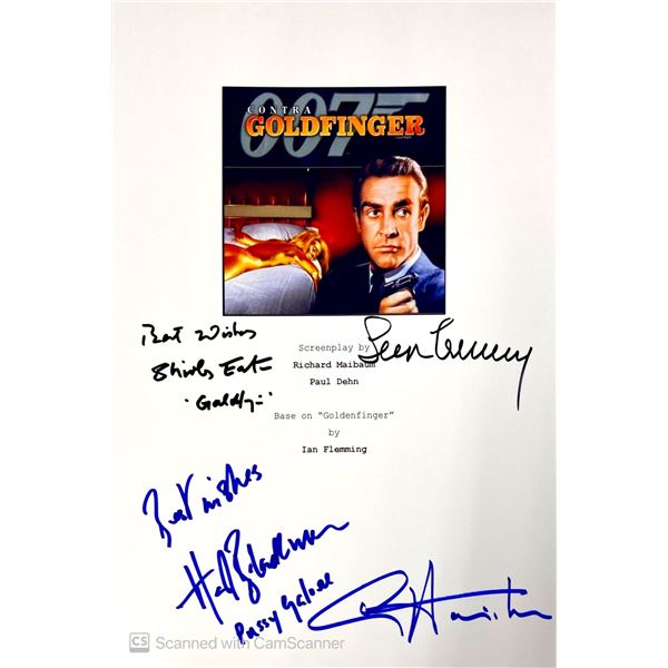Autograph Signed Script Cover James Bond GoldFinger