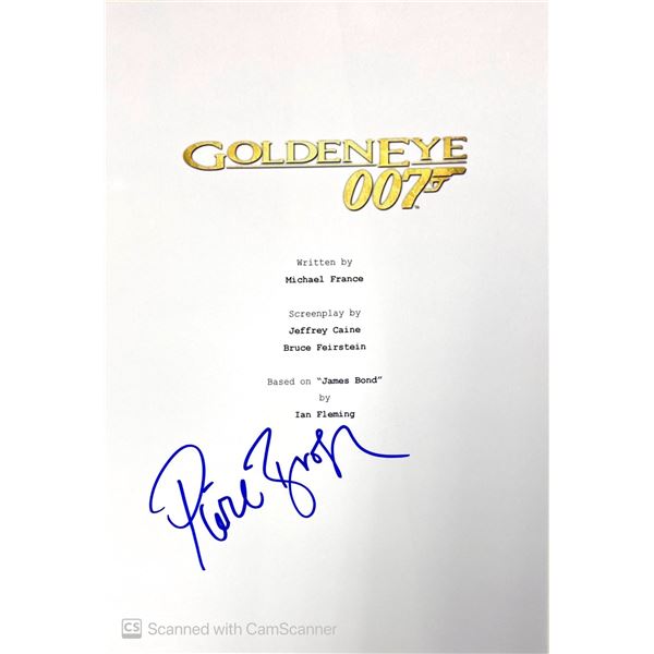 Autograph Signed Script Cover James Bond Goldeneye