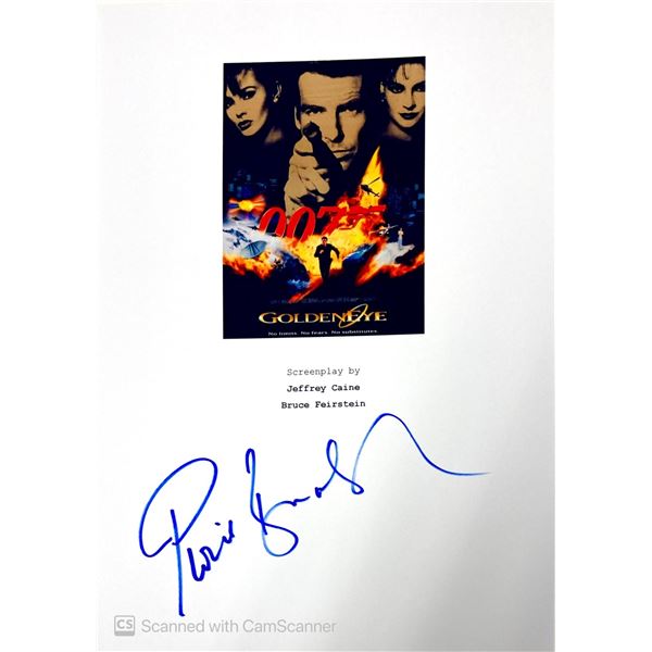 Autograph Signed Script Cover James Bond Goldeneye