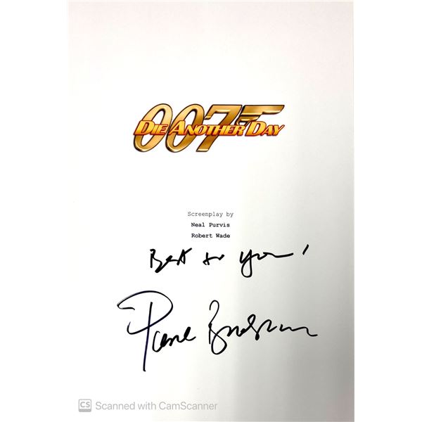 Autograph Signed Script Cover James Bond Die Another Day