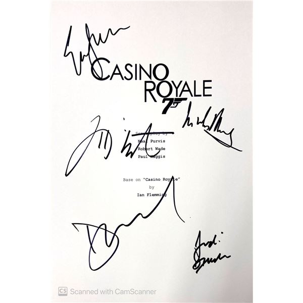 Autograph Signed Script Cover James Bond Casino Royale