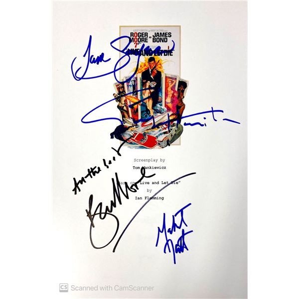 Autograph Signed Script Cover James Bond Live and Let Die