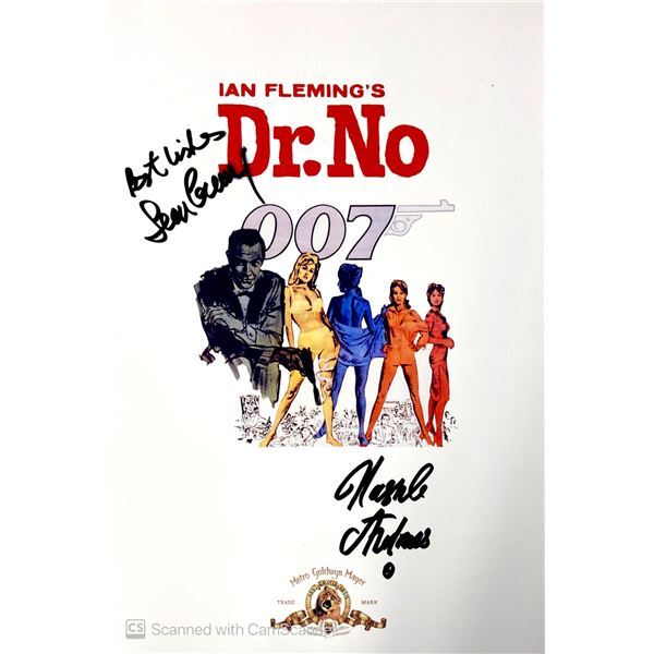 Autograph Signed Script Cover James Bond Dr No