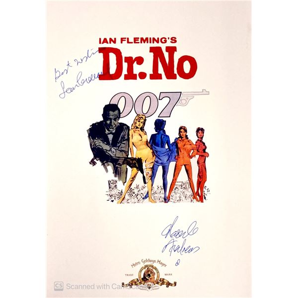 Autograph Signed Script Cover James Bond Dr No