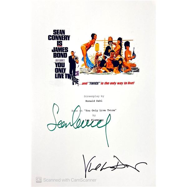 Autograph Signed Script Cover James Bond You Only Live Twice