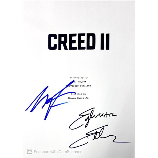 Autograph Signed Script Cover Creed II
