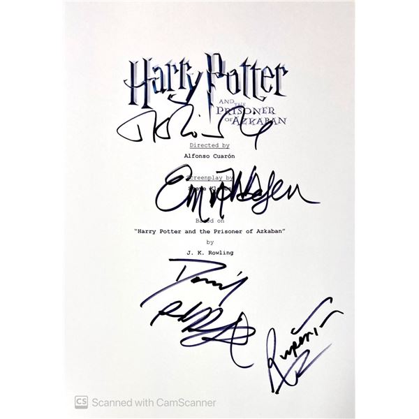 Autograph Signed Script Cover Harry Potter and the Prisoner of Azakaban