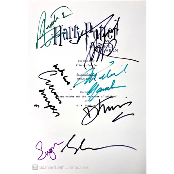 Autograph Signed Script Cover Harry Potter and the Prisoner of Azakaban