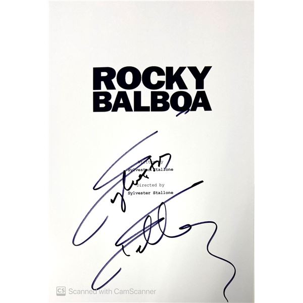 Autograph Signed Script Cover Rocky Balboa