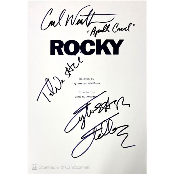 Autograph Signed Script Cover Rocky