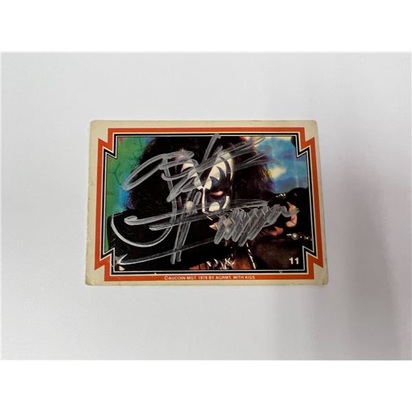 Autograph Kiss Gene Simmons Vintage Card