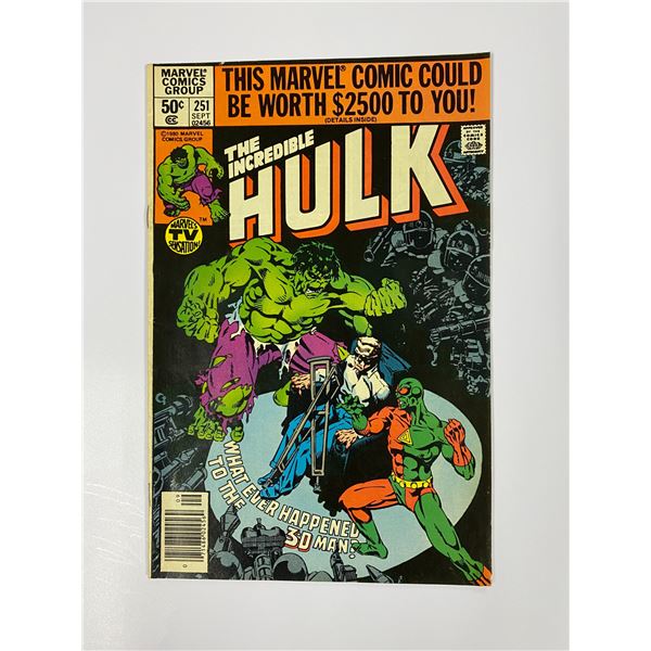 Vintage Incredible Hulk Comic #251