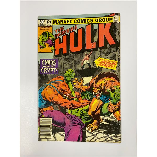 Vintage Incredible Hulk Comic #257