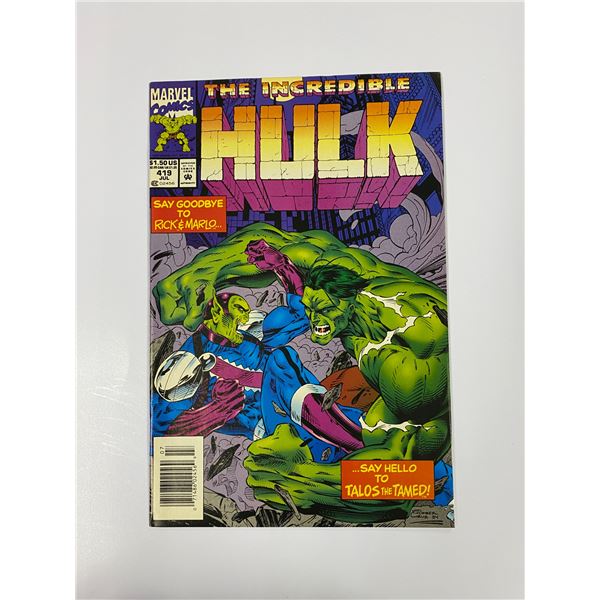 Vintage Incredible Hulk Comic #419