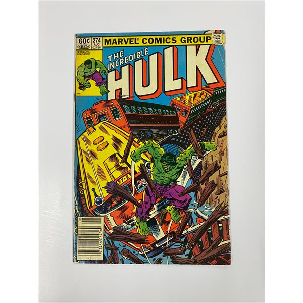 Vintage Incredible Hulk Comic #274