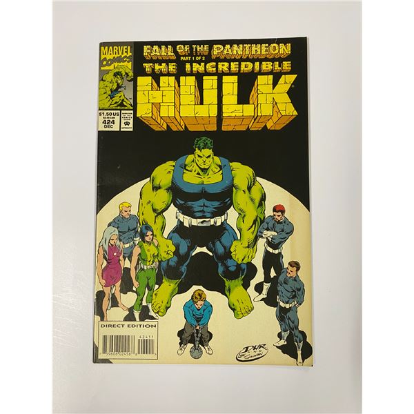Vintage Incredible Hulk Comic #424