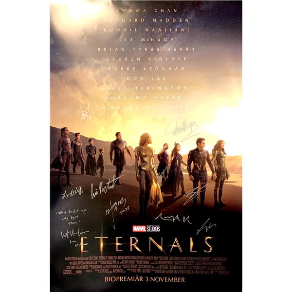 Autographed Eternals Poster