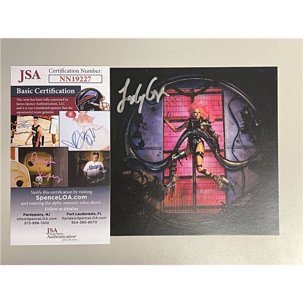 Autographed Lady Gaga JSA Card