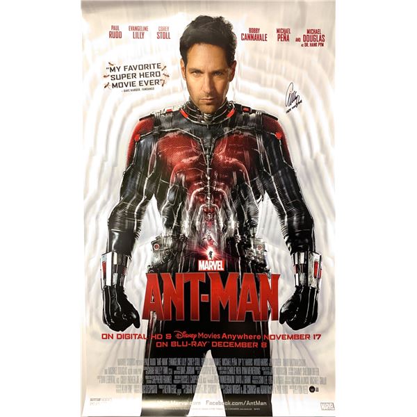 Autographed Antman Poster JSA