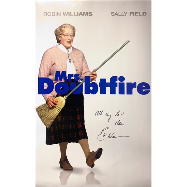 Autographed Mrs. Doubtfire Poster