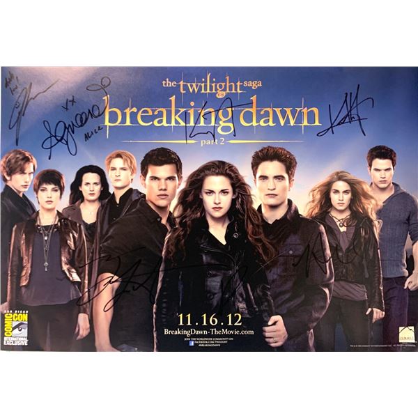 Autographed Breaking Dawn Poster