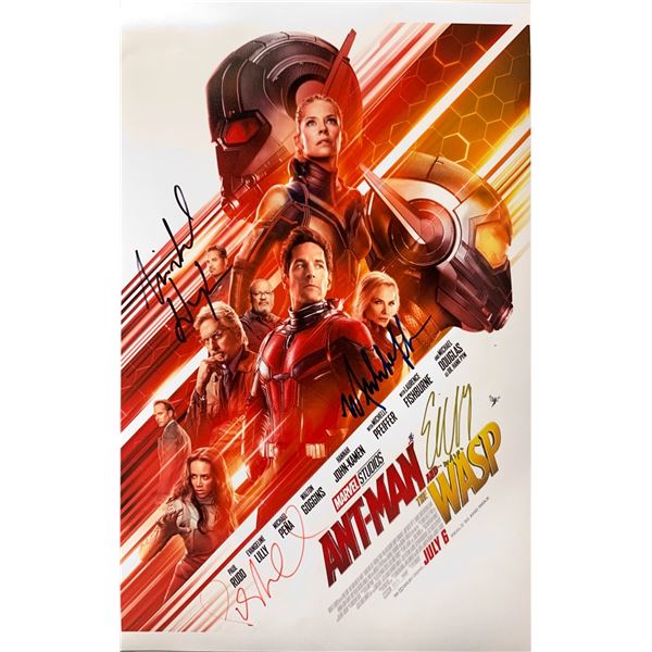 Autographed Antman Wasp Poster