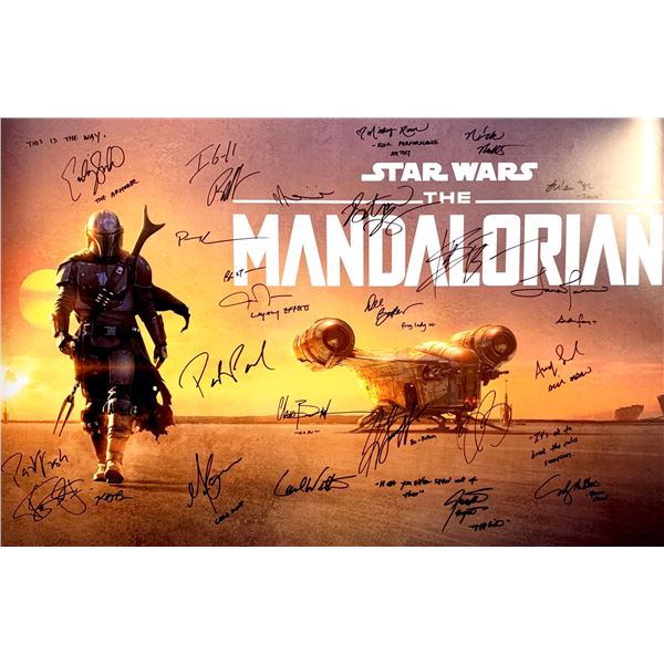 Autographed Madalorian Poster