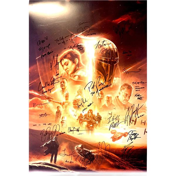 Autographed Madalorian Poster