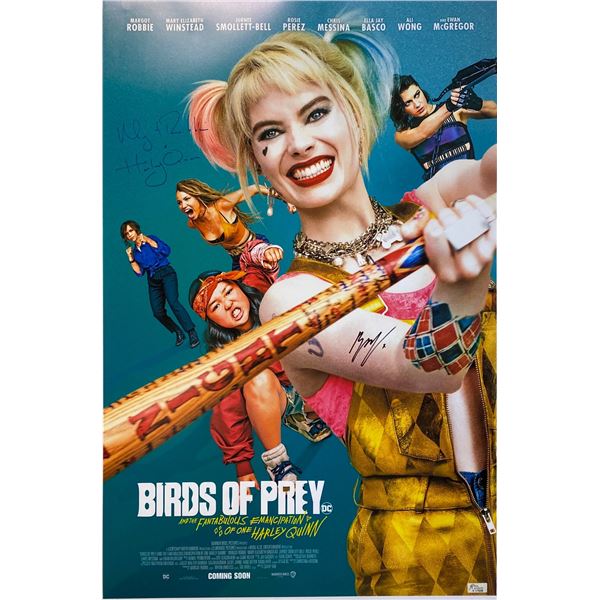 Autographed Birds of Prey Margot Robbie Poster