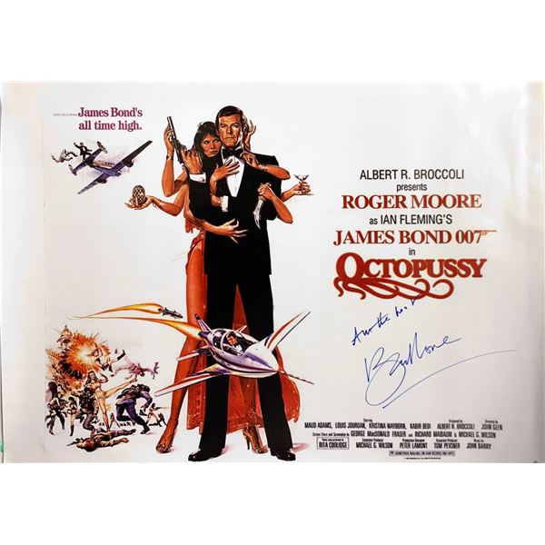 Autographed 007 Octopussy Poster