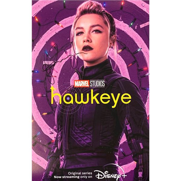 Autographed Hawkeye Poster