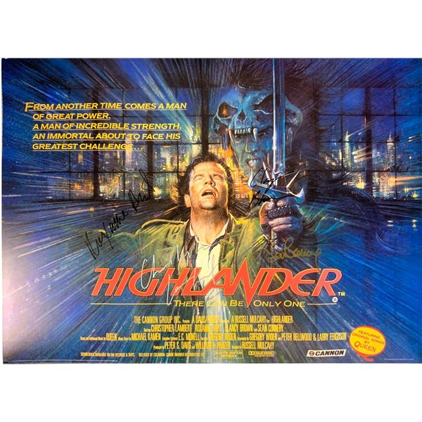 Autographed Highlander Poster
