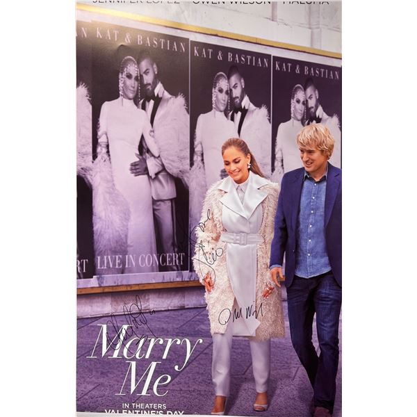 Autographed Marry Me Poster