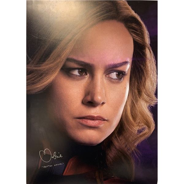 Autographed Captain Marvel Brie Larson Poster