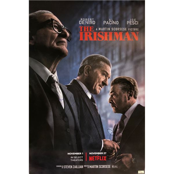 Irishman Robert De Niro Autographed Poster