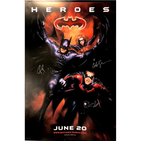 Autographed Batman Robin Poster